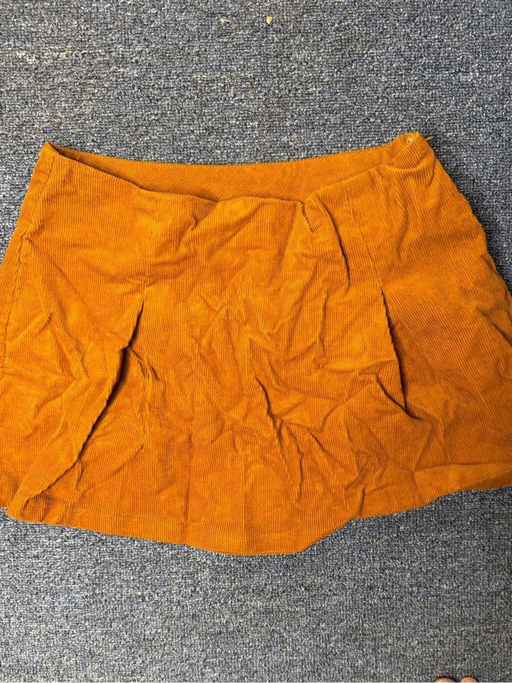 Forever 21 Corduroy Mini Skirt in Mustard